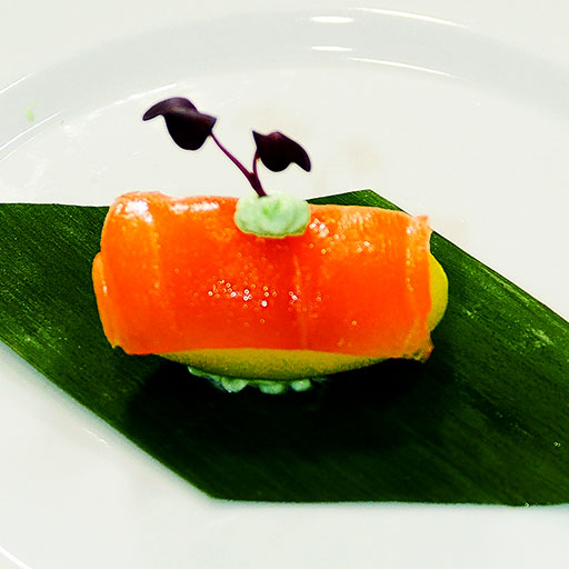 Salmon Causa Limeña Nigiri
