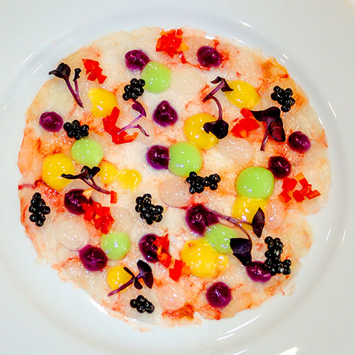 Carpaccio de Gamba Roja