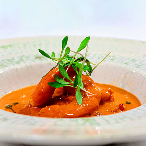 Curry Rojo Tailandés con Langostinos